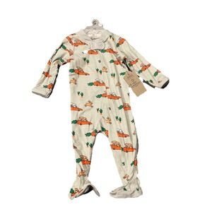 NEW 3-6M HONEST BABY GIRL Boy Bunny ORGANIC COTTON SLEEP & PLAY Easter Carrot
